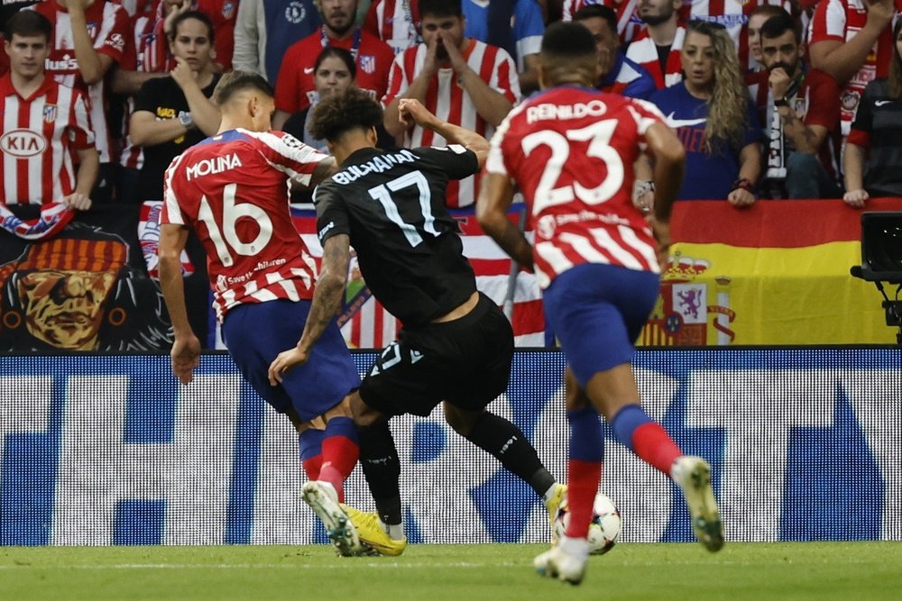 El Atleti empató con el Brujas. EFE