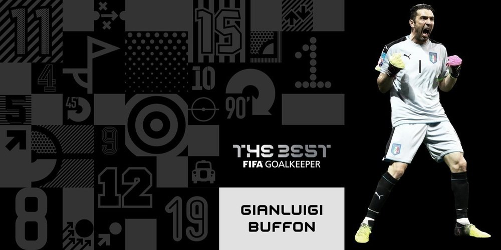Buffon foi o melhor goleiro do planeta durante o último ano. AFP