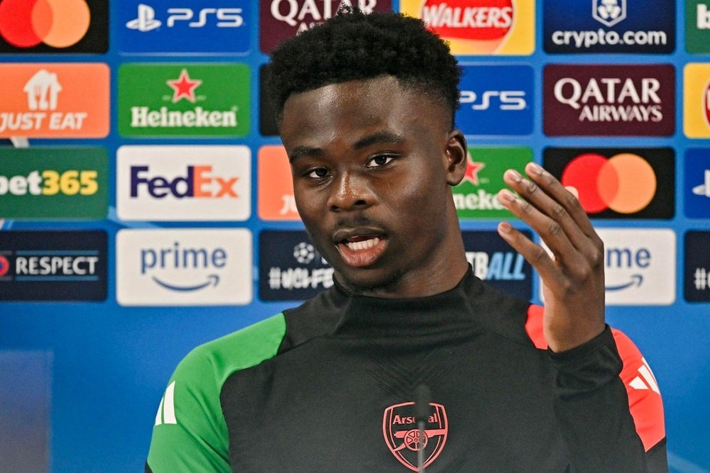 Saka was sidelined for three months with a hamstring injury. EFE