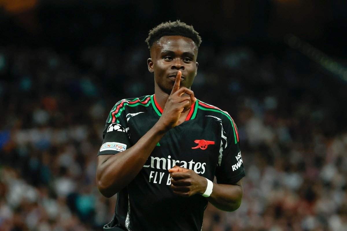 Arsenal's Saka hails 'unreal' Barca star Lamine Yamal