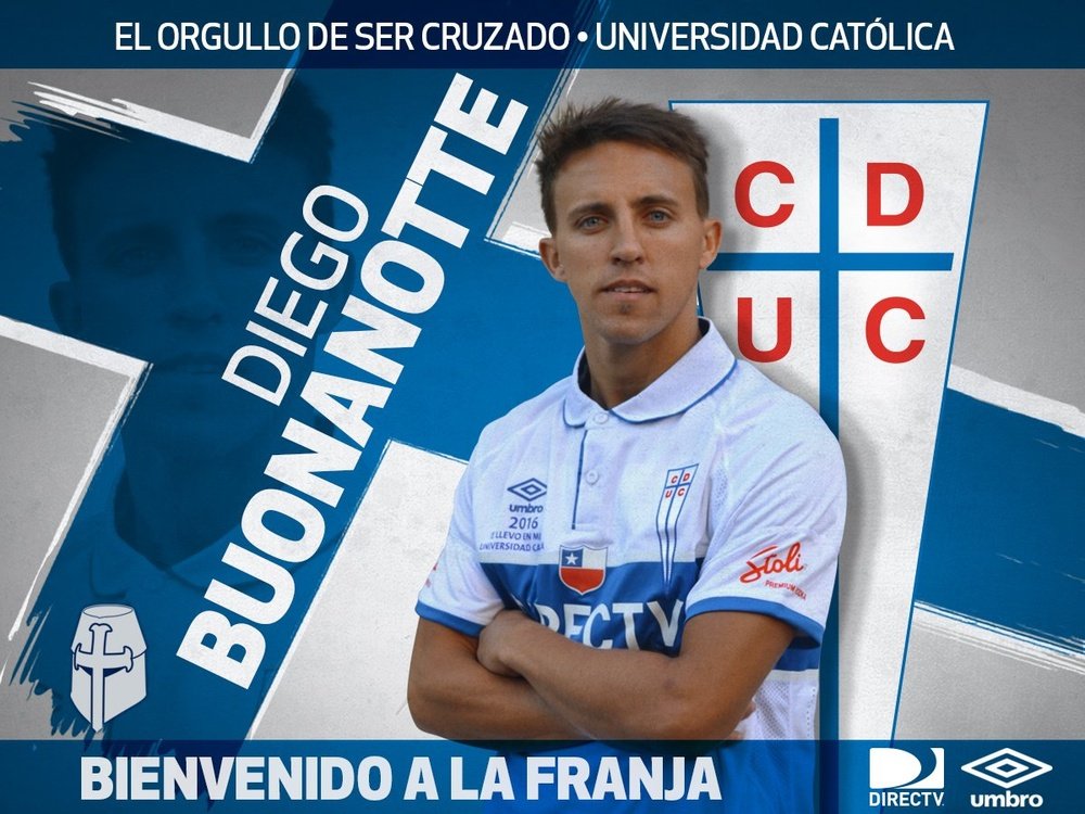 Buonanotte superó las pruebas médicas y ya es nuevo jugador de Universidad Católica. CruzadosSADP