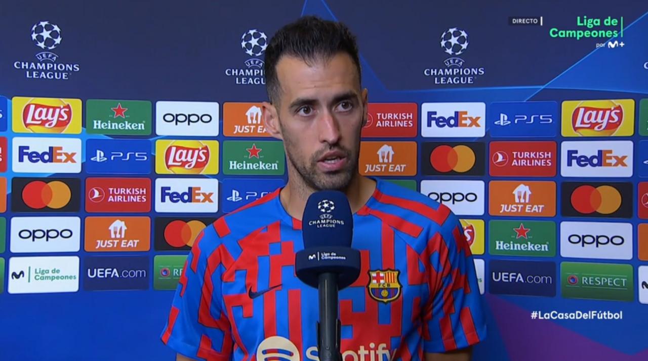 La decepción de Busquets "Cuando nos meten un gol, es un caos"