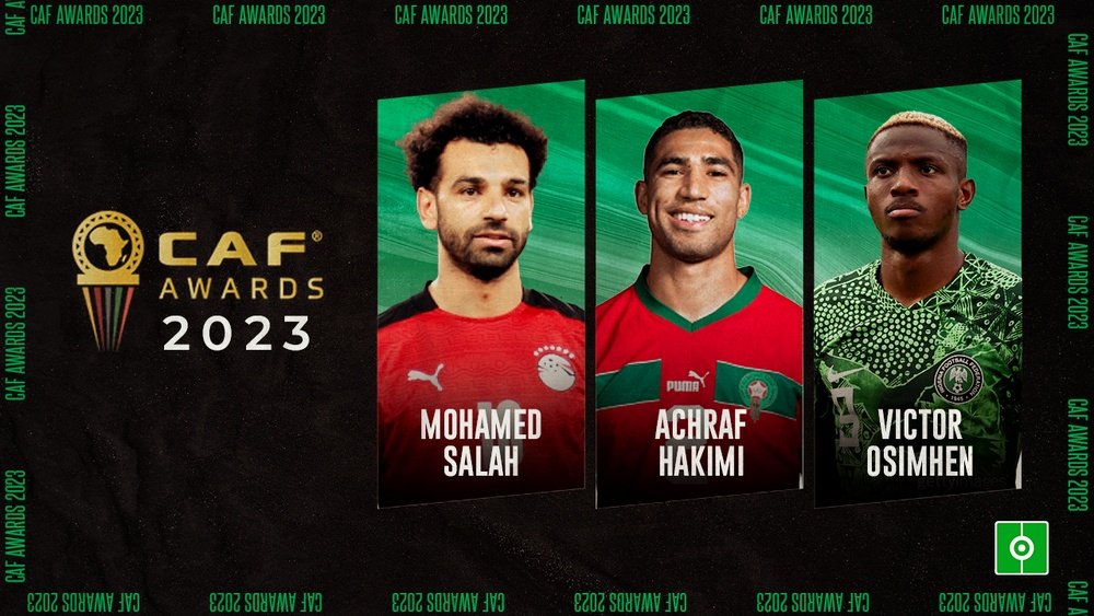 Achraf, Osimhen and Salah are the three finalists for the CAF Awards 2023. BeSoccer