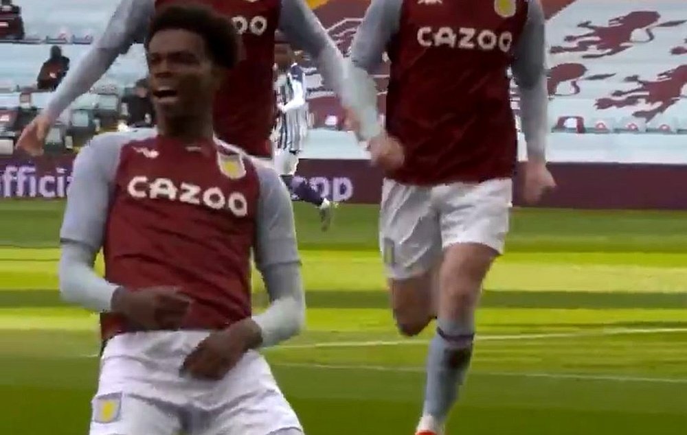 Aston Villa demand 23 million euros for Chukwuemeka. Screenshot/Twitter/AVFCOfficial