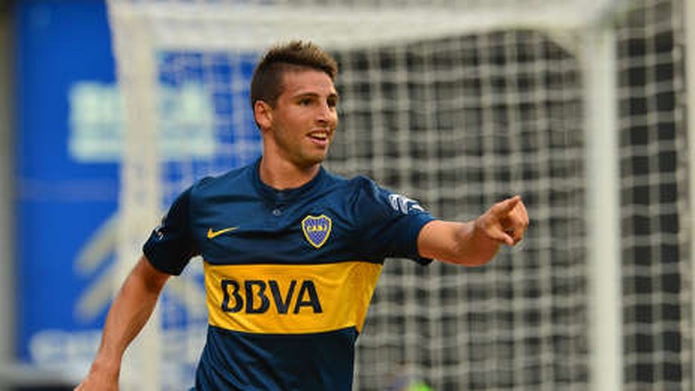 Calleri celebra un gol con Boca Juniors. Twitter