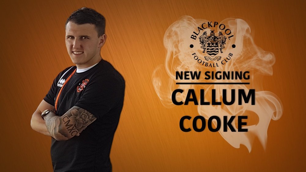 Callum, nuevo jugador del Blackpool. BlackpoolFC