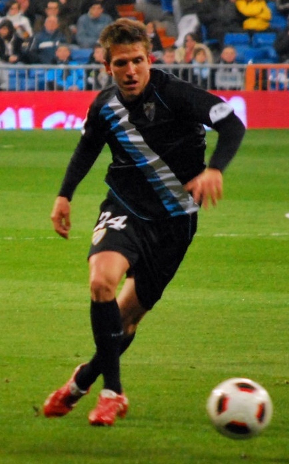Camacho, durante un partido del Málaga. Alejandro Ramos.