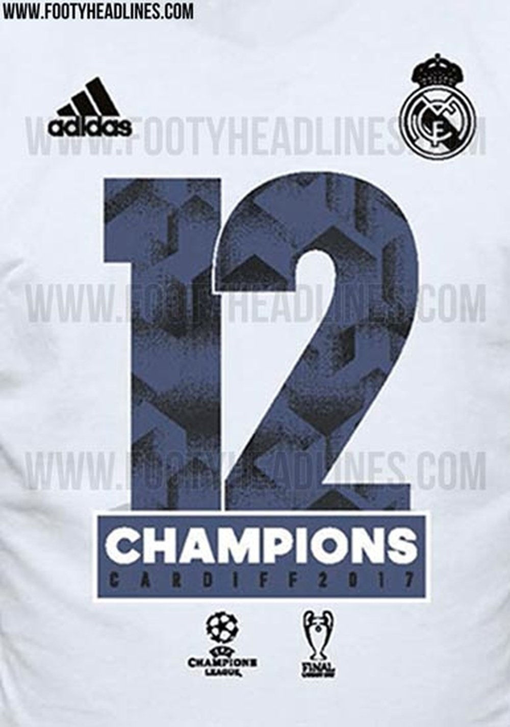 Los de Zidane lucirán esta camiseta si se imponen a la Juve en la final de Cardiff. FootyHeadlines