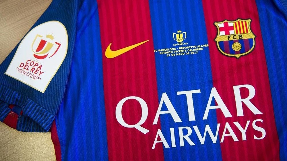 Voilà le maillot que portera le FC Barcelone pour la finale de la coupe du Roi. FCBarcelona