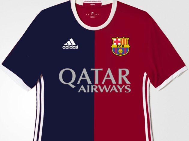 Descanso Mayo Kilómetros Descubre cómo sería la camiseta del Barça si le patrocinase Adidas