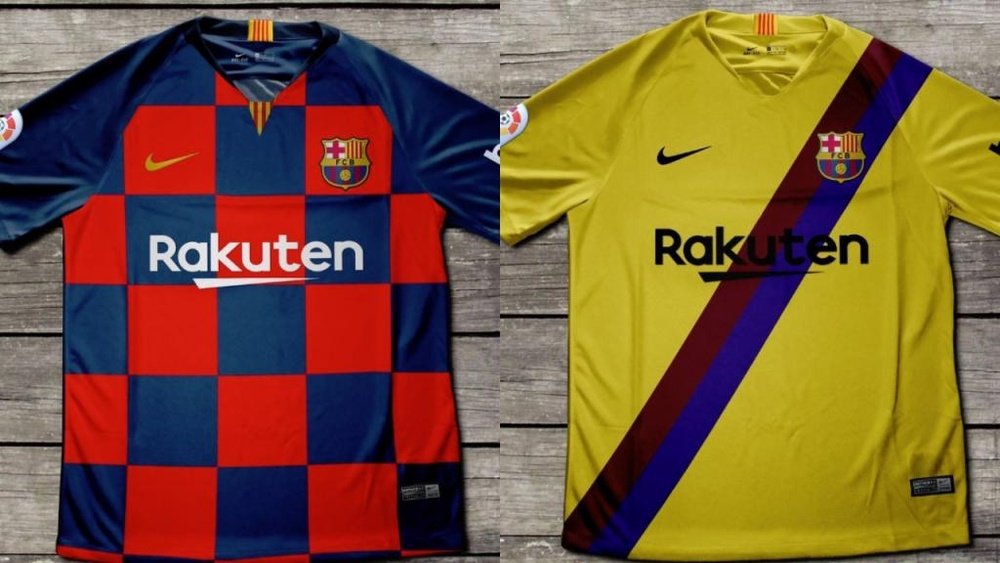 Cambia el diseño en la nueva camiseta del Barça para la próxima temporada. Twitter/BenCrump84