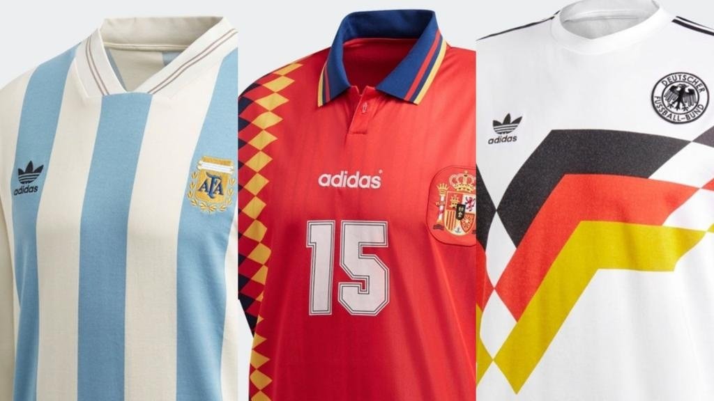 Aleta Lleno Registro Adidas sacará a la venta estas camisetas retro de selecciones