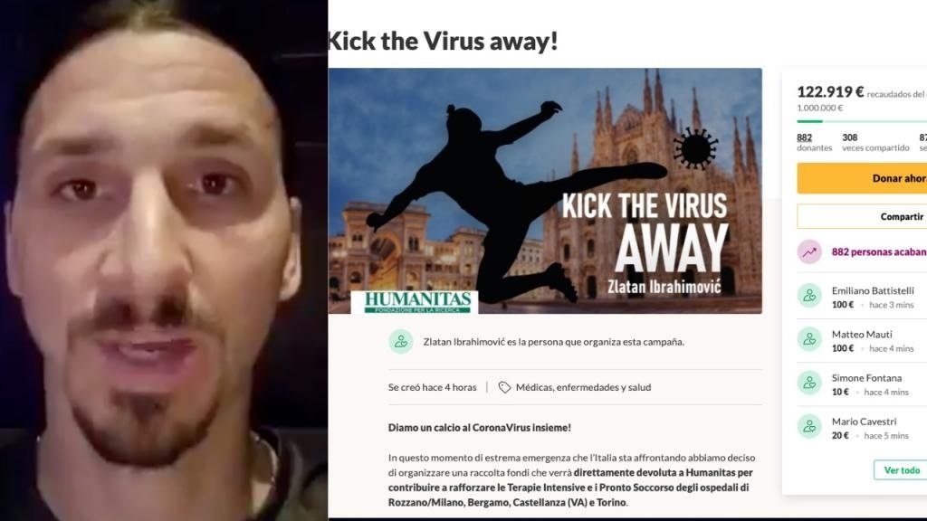 Ibra va al virus. Twitter/Ibra_official