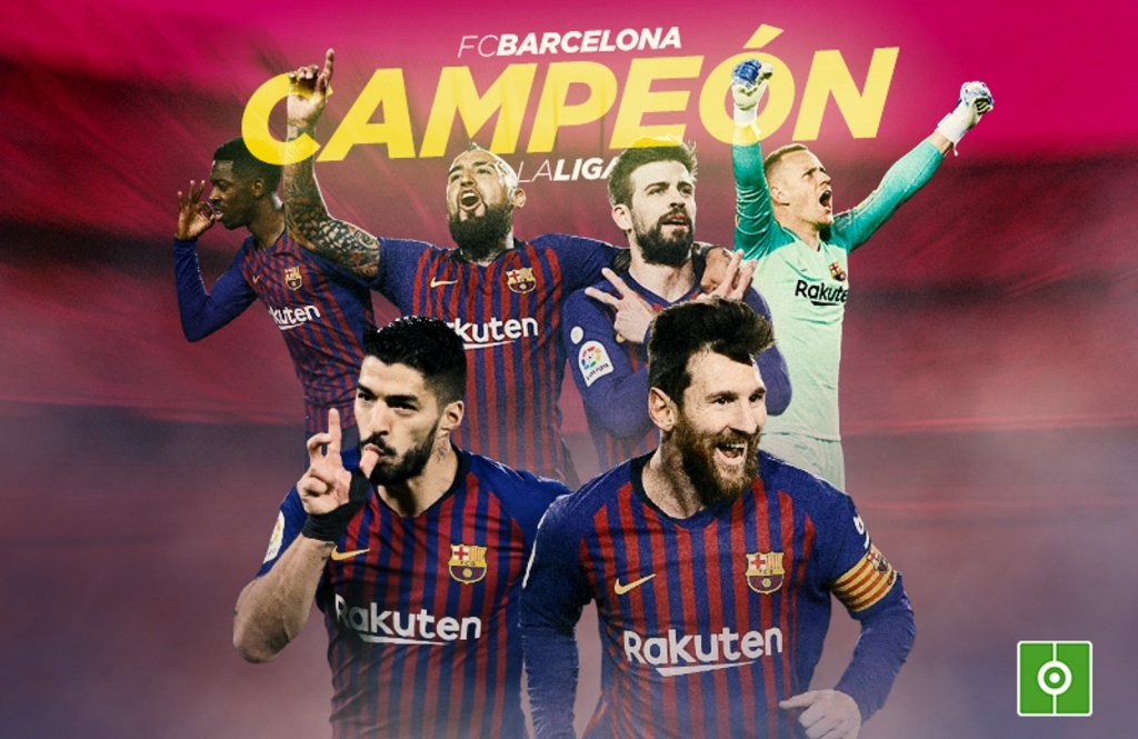 El Barcelona, campeón de LaLiga 18-19. BeSoccer