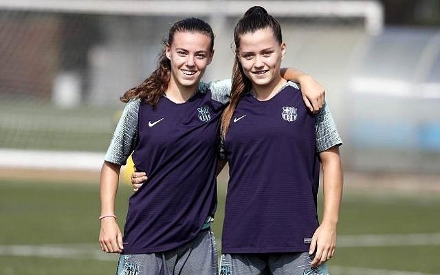 Candela Andújar (i) es de las mejores del equipo. FCBarcelona