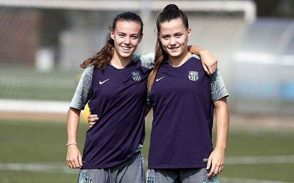 Candela Andújar (i) es de las mejores del equipo. FCBarcelona