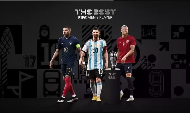 Mbappé, Messi e Haaland, candidatos ao 'The Best' de melhor jogador