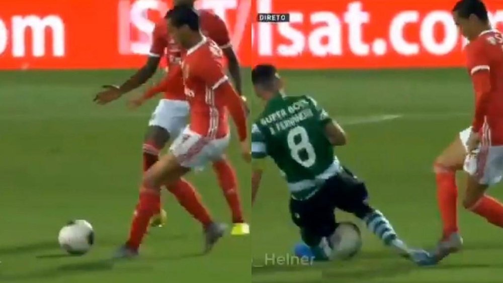 Raúl de Tomás usó un recurso de calidad. Capturas/Twitter/JCorteReal