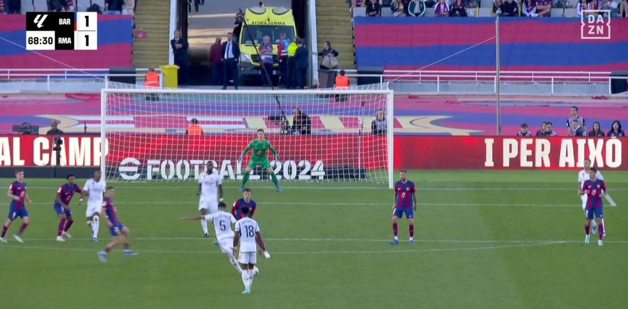 Clamoroso gol di Bellingham. DAZN