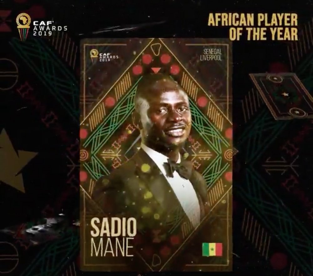 Sadio Mané remporte le Ballon d’or africain. AFP