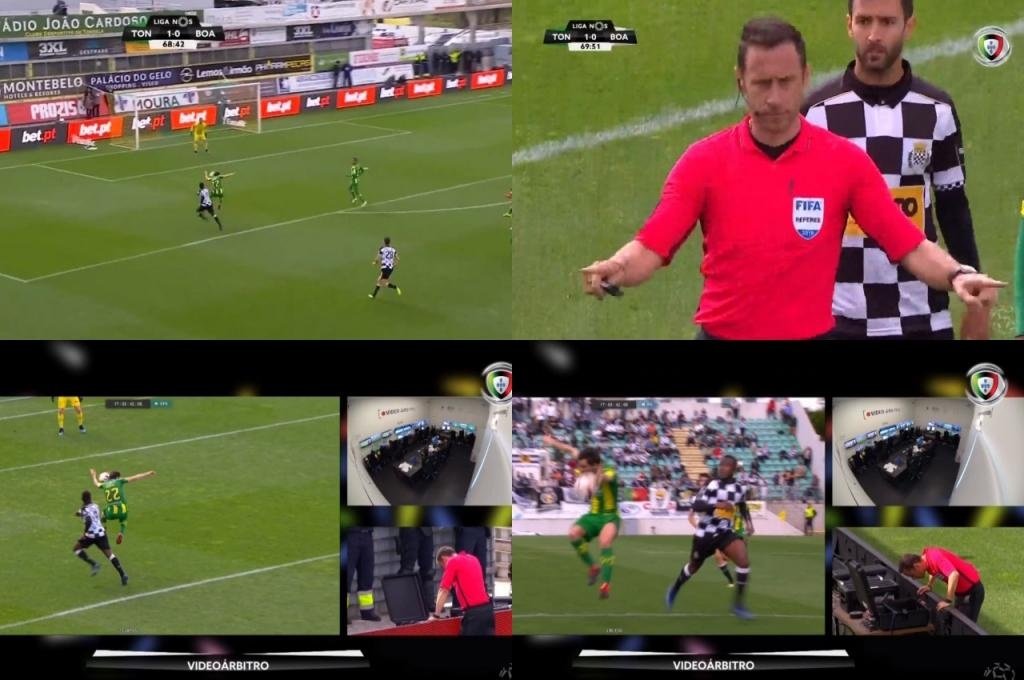 The referee surprisingly did not give a penalty to Boavista. LigaPortuguesadeFutbolProfesional