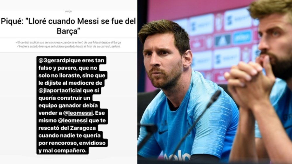 Alfonso Aguilera Rosique has slammed Gerard Pique. Screenshot/Instagram/aaguilera.rosique-AFP