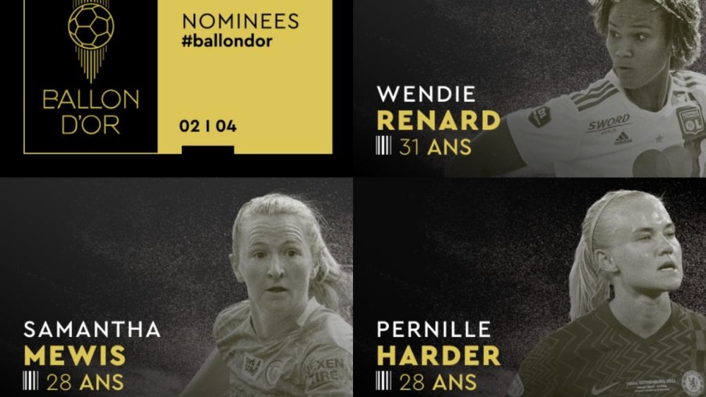 Cuatro españolas, nominadas al Balón de Oro 2021. FranceFootball