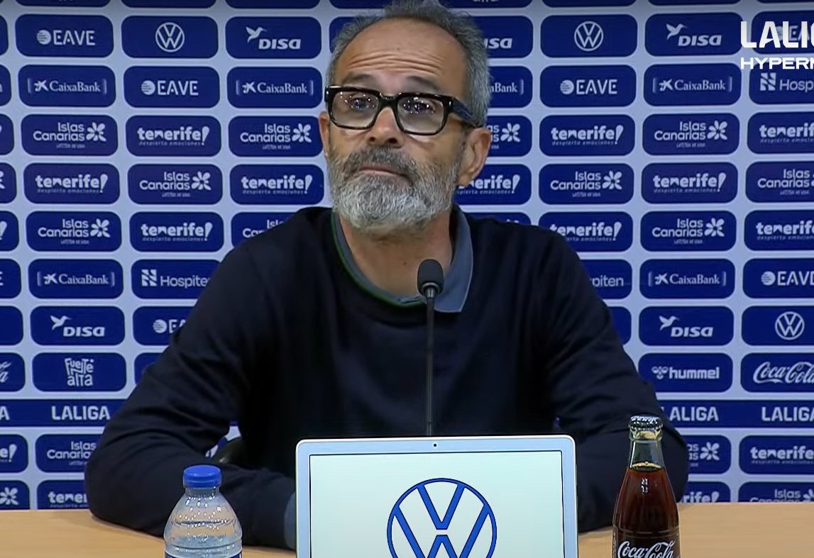 Álvaro Cervera explotó en sala de prensa. LaLiga