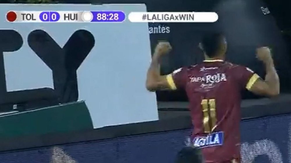 Deportes Tolima venció por la mínima a Atlético Huila. Captura/WinSports
