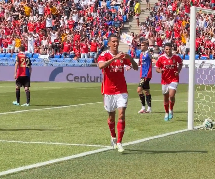 4.831 dias depois, Di María voltou a marcar pelo Benfica