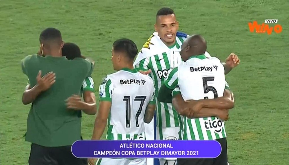 Nacional, campeón de la Copa Colombia. Captura/Fanatiz