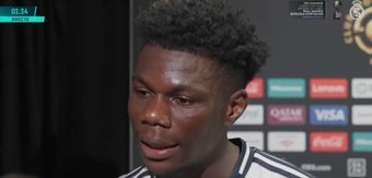 Tchouaméni is happy with his performance. Screenshot/RMTV