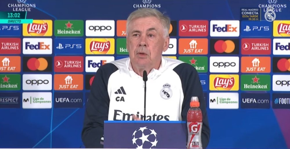 Ancelotti confia em obter um resultado positivo. Captura/RMTV