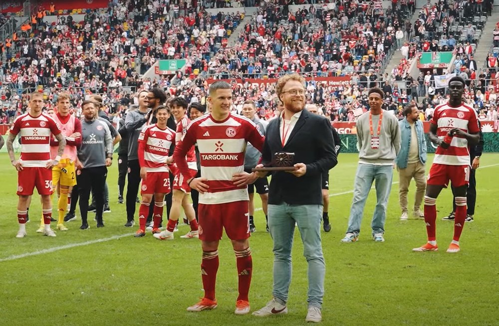 Christos Tzolis, autor de 22 goles en la 2. Bundesliga 2023-24. Captura/f95