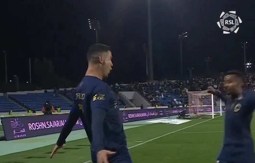 Cristiano Ronaldo took his tally to 36 goals in 35 matches. Screenshots/SPL_EN