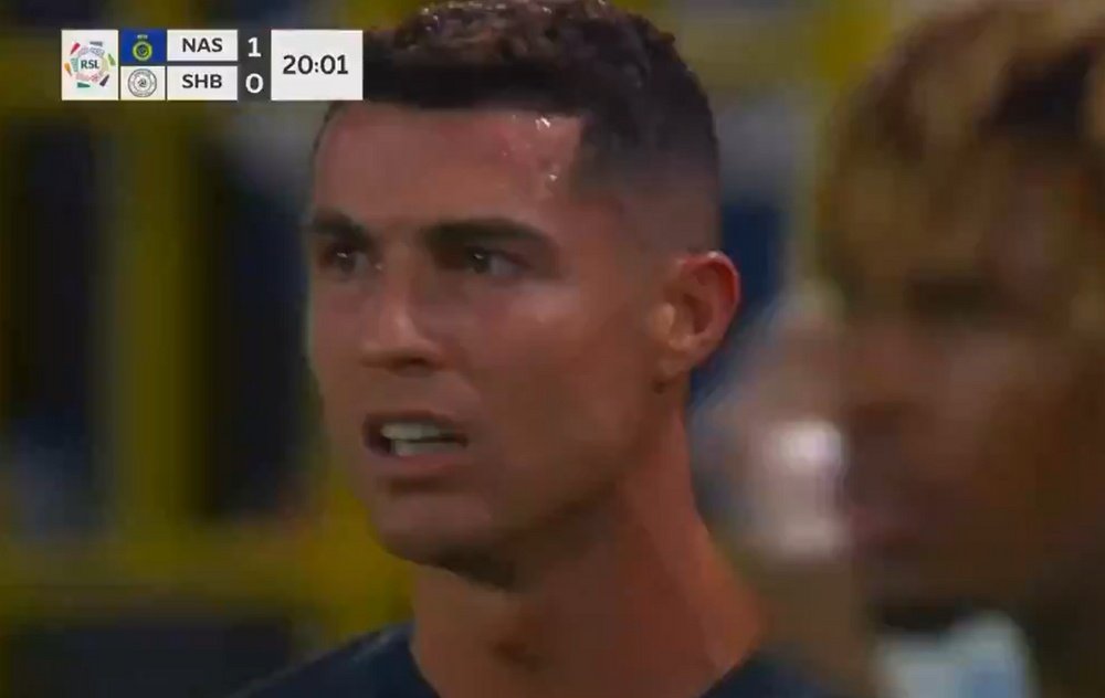 CR7 è una furia contro l'arbitro.SSC