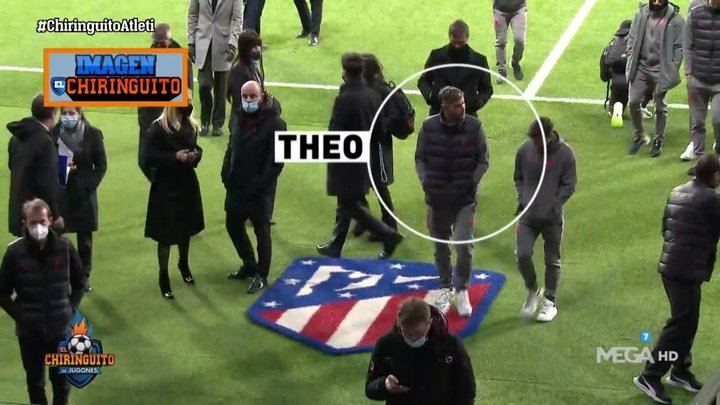 Descuido ou provocação? Theo Hernández pisa no escudo do Atlético de Madrid!
