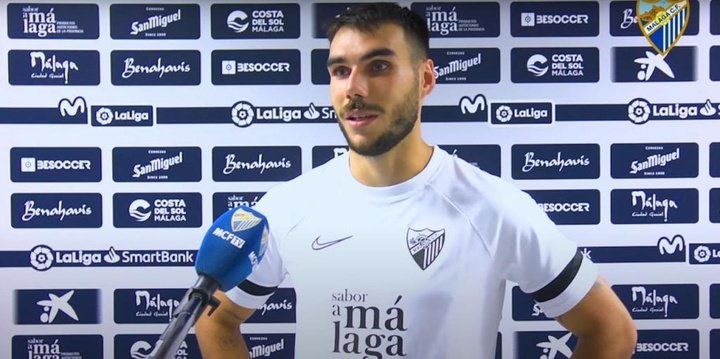 Dani Martín debutó con el Málaga tras un año en blanco