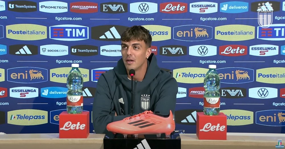 Daniel Maldini debuta en una lista de Italia. Captura/Azzurri