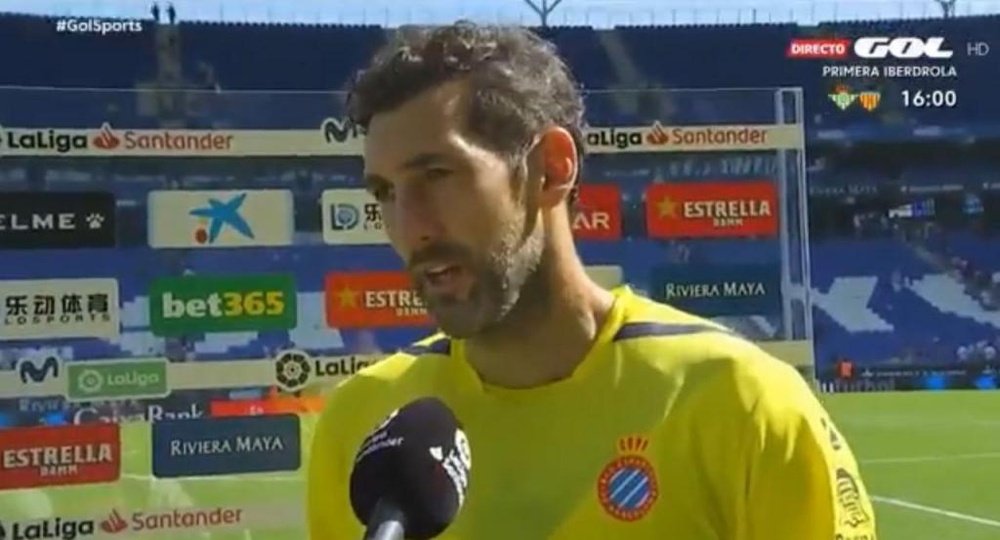 Diego López explicó el momento del Espanyol. Captura/GOL