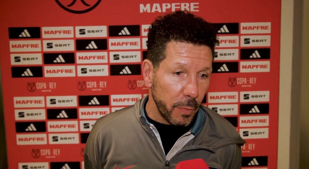 Simeone was proud of his team's performance against Elche. Screenshot/Atletico