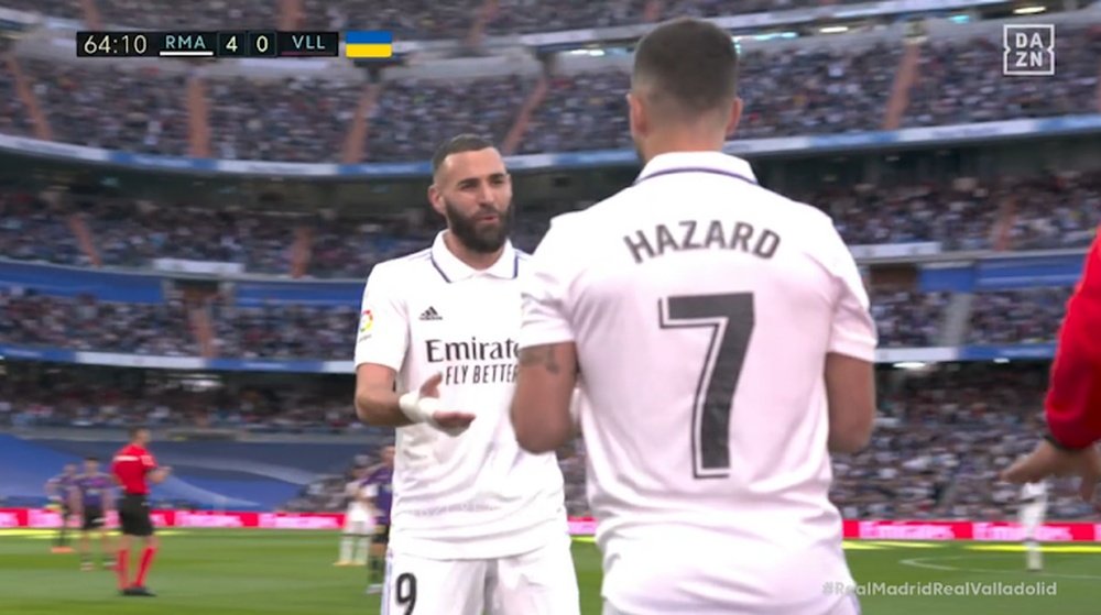 Hazard a fait sa première apparition de l'année en Liga. DAZN