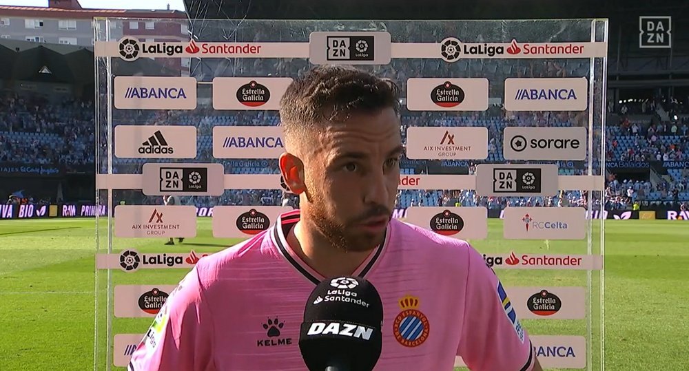 Diego Martínez, orgulloso del empate; Edu Expósito destacó la mentalidad. Captura/DAZN