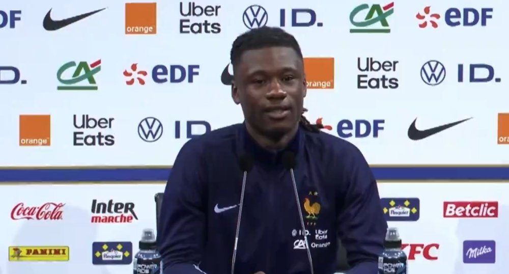 Camavinga defended himself in the press room. FFF