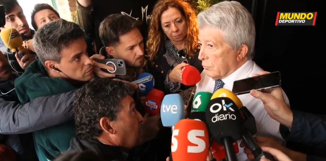 Il presidente dell'Atletico commenta la sentenza. MundoDeportivo