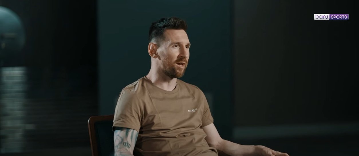 Messi decided to leave Paris Saint-Germain for Inter Miami. Screenshot/beINSports