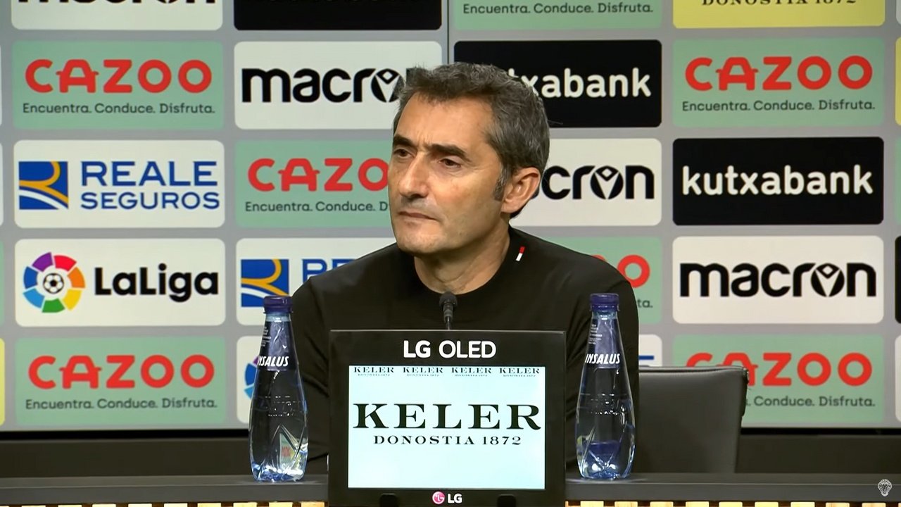 Valverde se quejó del penalti. YouTube/AthleticClub
