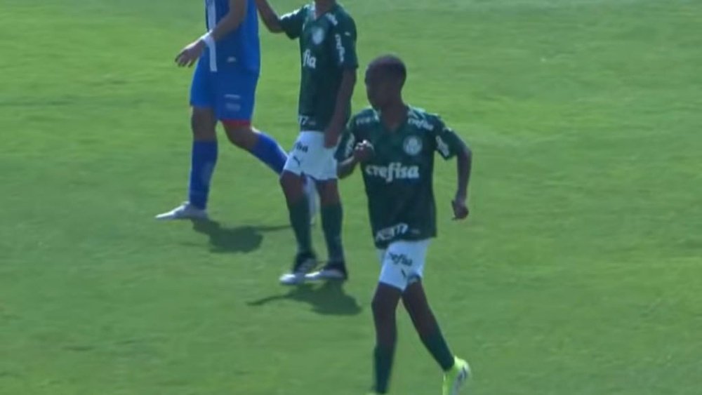 Lo llaman 'Messinho', es la joya de Palmeiras y el Barça lo quiere. YouTube/TVPalmeiras