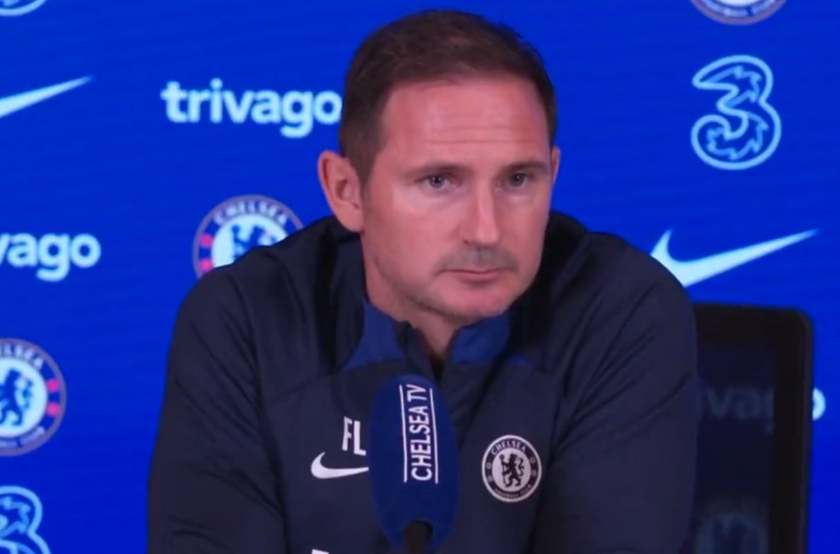 Frank Lampard lamentó los problemas de Reece James y Mason Mount. Captura/ChelseaTV