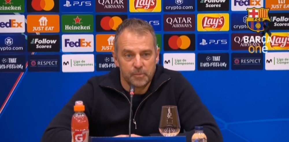Flick praised Pedri's performance in his side's win over Benfica. Screenshot/BarcaOne